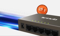 TEF1005D - Tenda TEF1005D Fast 10/100Mbps 5-Port Fast Ethernet Switch metal kasa - 1